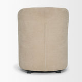 Sondra Beige Performance Fabric Upholstered Club Dining Chair by Mercana at Eve Furniture