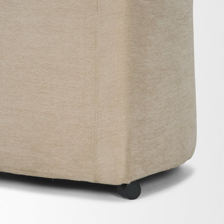 Sondra Beige Performance Fabric Upholstered Club Dining Chair by Mercana at Eve Furniture
