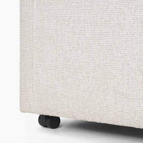 Sondra Cream Performance Fabric Upholstered Club Dining Chair by Mercana at Eve Furniture
