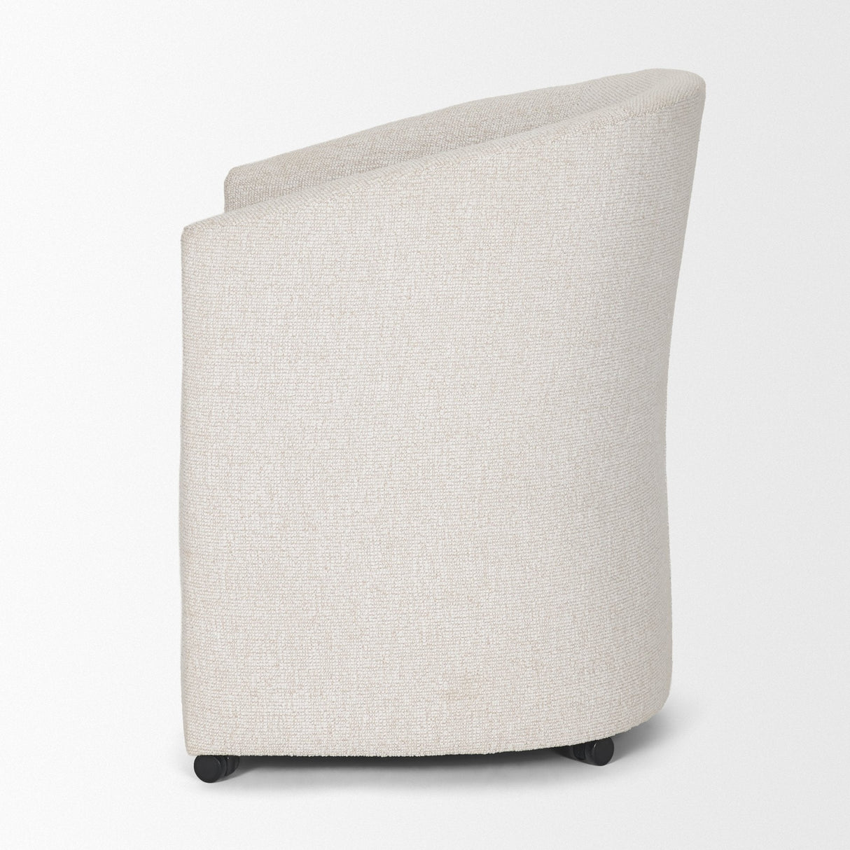 Sondra Cream Performance Fabric Upholstered Club Dining Chair by Mercana at Eve Furniture