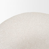 Sondra Cream Performance Fabric Upholstered Club Dining Chair by Mercana at Eve Furniture