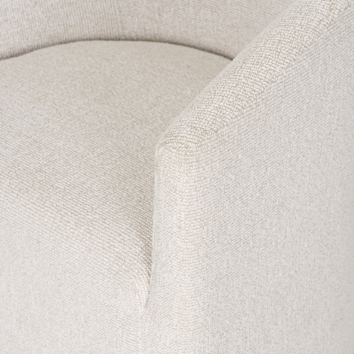Sondra Cream Performance Fabric Upholstered Club Dining Chair by Mercana at Eve Furniture