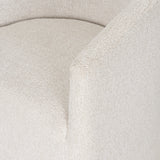 Sondra Cream Performance Fabric Upholstered Club Dining Chair by Mercana at Eve Furniture