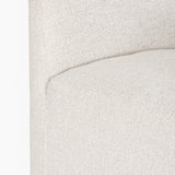 Sondra Cream Performance Fabric Upholstered Club Dining Chair by Mercana at Eve Furniture
