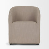 Sondra Gray Performance Fabric Upholstered Club Dining Chair by Mercana at Eve Furniture