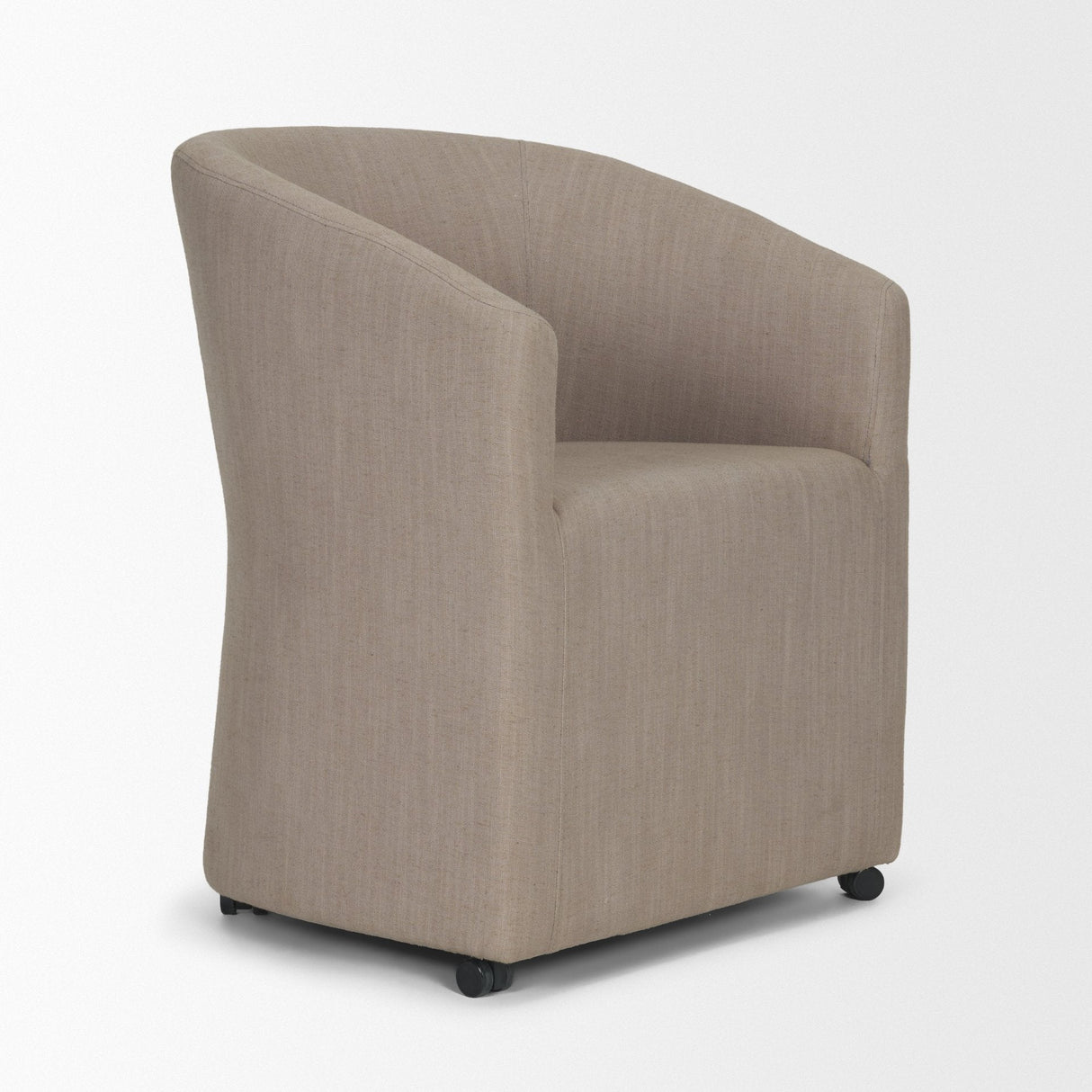 Sondra Gray Performance Fabric Upholstered Club Dining Chair by Mercana at Eve Furniture