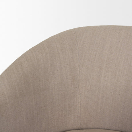 Sondra Gray Performance Fabric Upholstered Club Dining Chair by Mercana at Eve Furniture