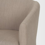 Sondra Gray Performance Fabric Upholstered Club Dining Chair by Mercana at Eve Furniture