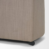 Sondra Gray Performance Fabric Upholstered Club Dining Chair by Mercana at Eve Furniture