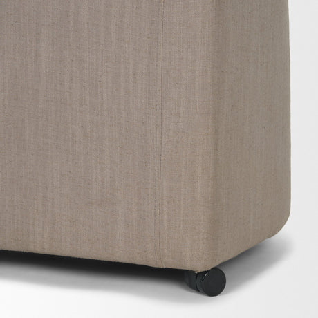 Sondra Gray Performance Fabric Upholstered Club Dining Chair by Mercana at Eve Furniture