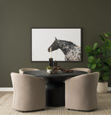 Sondra Gray Performance Fabric Upholstered Club Dining Chair by Mercana at Eve Furniture