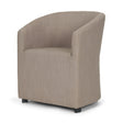 Sondra Gray Performance Fabric Upholstered Club Dining Chair by Mercana at Eve Furniture
