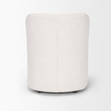 Sondra Oatmeal Performance Fabric Upholstered Club Dining Chair by Mercana at Eve Furniture