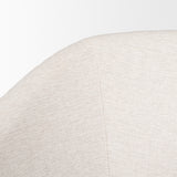 Sondra Oatmeal Performance Fabric Upholstered Club Dining Chair by Mercana at Eve Furniture