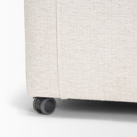 Sondra Oatmeal Performance Fabric Upholstered Club Dining Chair by Mercana at Eve Furniture