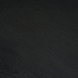 Sonel Matte Black Wood Pedestal Foyer Table by Mercana at Eve Furniture