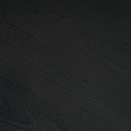 Sonel Matte Black Wood Pedestal Foyer Table by Mercana at Eve Furniture