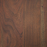 Sonel Pedestal Medium Dark Brown Acacia Wood Foyer Table by Mercana at Eve Furniture