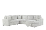 Sonic Gray Sectional With Pull-Out Bed by Happy Homes at Eve Furniture