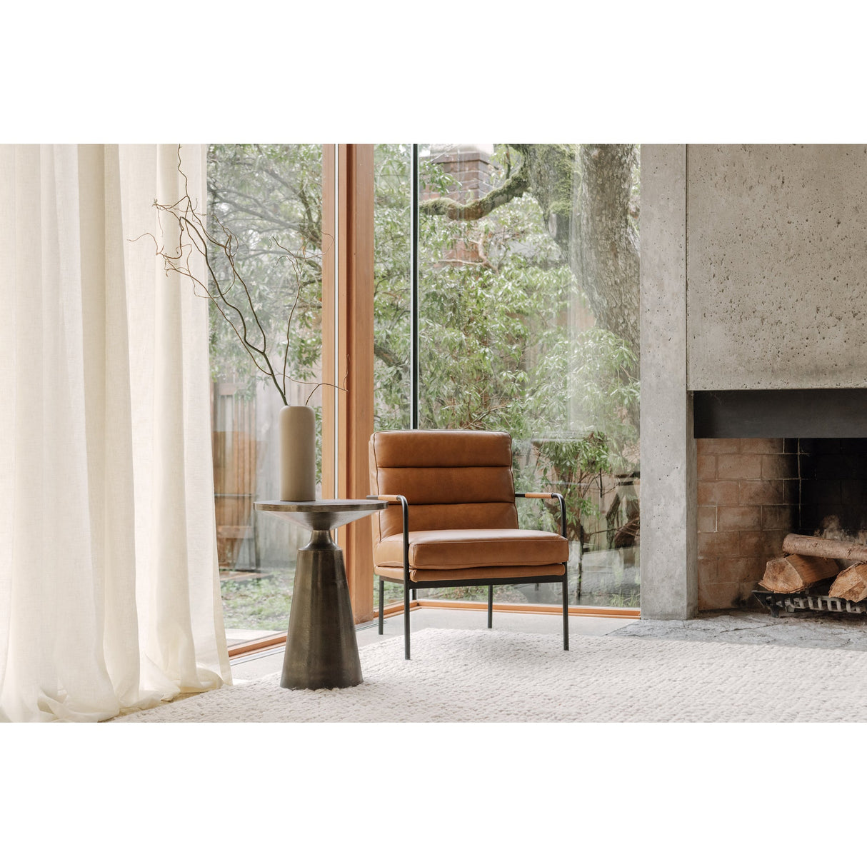 Sonja Charcoal Grey Accent Table by Moe's Home at Eve Furniture