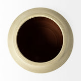 Sonnett Tall White/Blue Ceramic Vase by Mercana at Eve Furniture