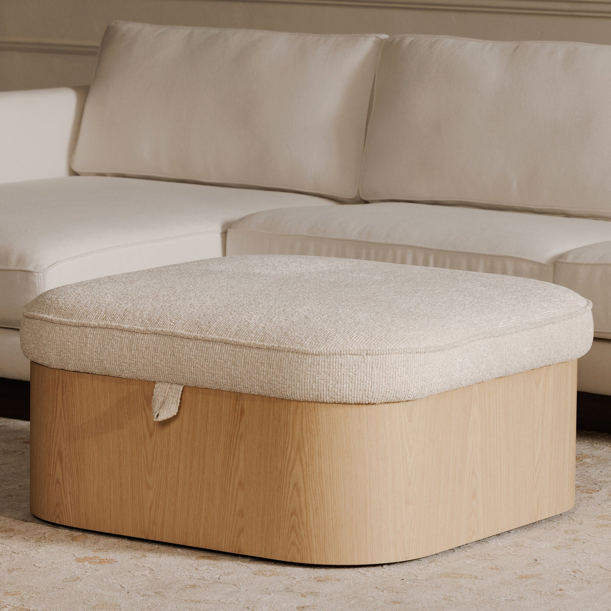 Sonny Ash Ottoman by MOES at Eve Furniture