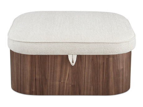 Sonny Walnut Ottoman by MOES at Eve Furniture