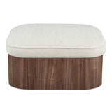 Sonny Walnut Ottoman by Moe's Home at Eve Furniture