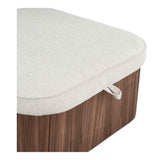 Sonny Walnut Ottoman by Moe's Home at Eve Furniture