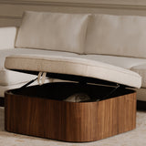 Sonny Walnut Ottoman by Moe's Home at Eve Furniture