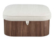 Sonny Walnut Ottoman by Moe's Home at Eve Furniture