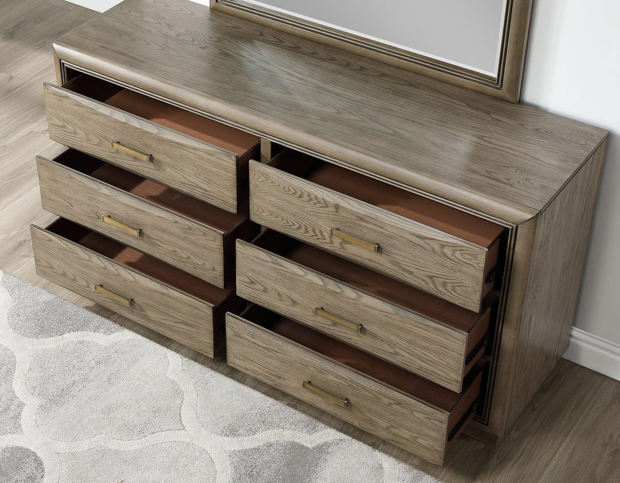 Sonoma 66″ Six-Drawer Dresser by Steve Silver at Eve Furniture