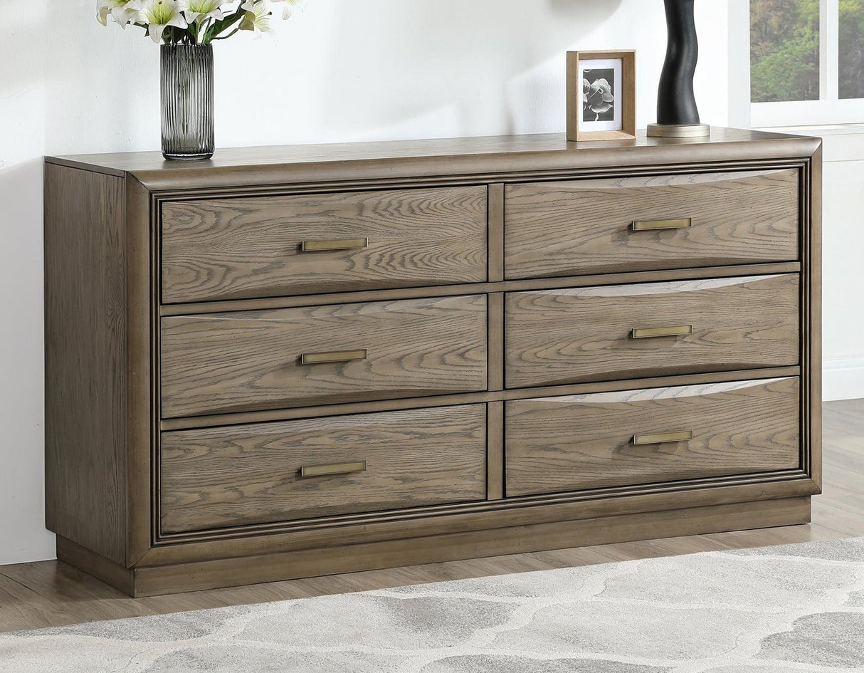 Sonoma 66″ Six-Drawer Dresser by Steve Silver at Eve Furniture