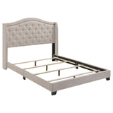 Sonoma Beige Camel Back Queen Bed by Coaster at Eve Furniture