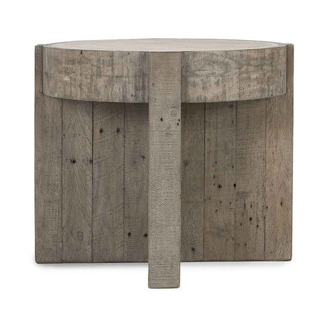 Sonoma End Table - Antique White/Distressed Gray by Classic Home at Eve Furniture