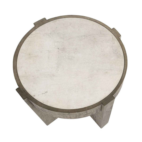 Sonoma End Table - Antique White/Distressed Gray by Classic Home at Eve Furniture