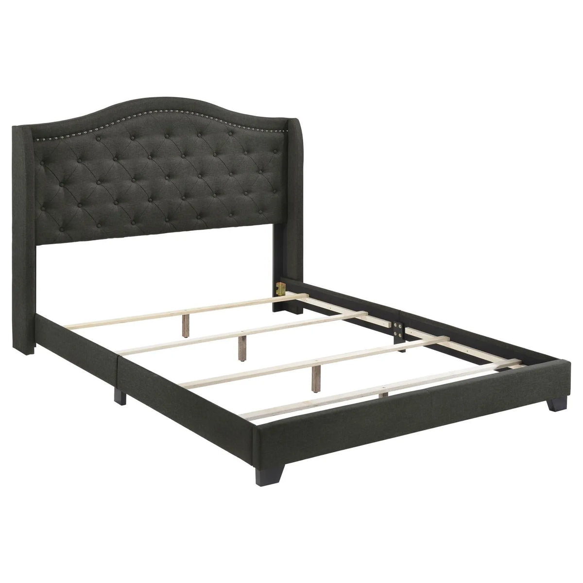 Sonoma Gray Camel Back Eastern King Bed by Coaster at Eve Furniture