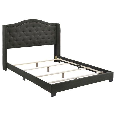 Sonoma Gray Camel Back Eastern King Bed by Coaster at Eve Furniture