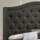 Sonoma Gray Camel Back Eastern King Bed by Coaster at Eve Furniture