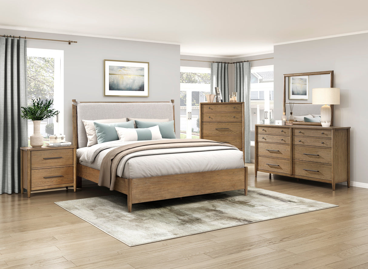 Sonoma Oak California King Platform Bed by Homelegance at Eve Furniture