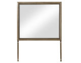 Sonoma 44″ Framed Mirror, Cocoa Gray Oak Finish With Mounting Brackets by Steve Silver at Eve Furniture
