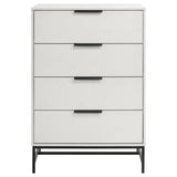 Sonora 4-drawer Bedroom Chest White by Coaster at Eve Furniture