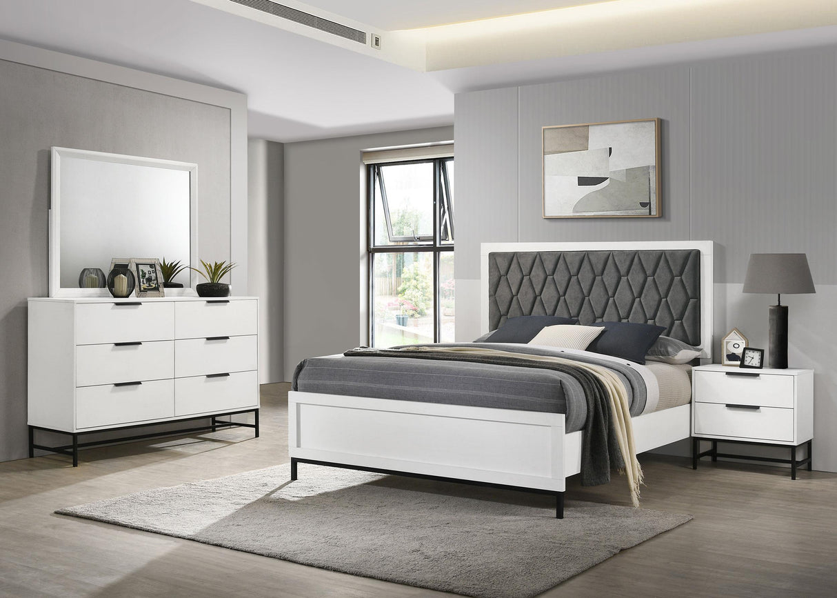 Sonora White 4-Piece California King Bedroom Set