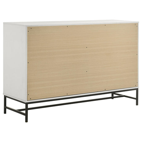 Sonora 6-drawer Bedroom Dresser White by Coaster at Eve Furniture