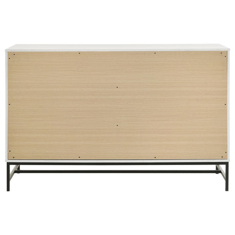Sonora 6-drawer Bedroom Dresser White by Coaster at Eve Furniture
