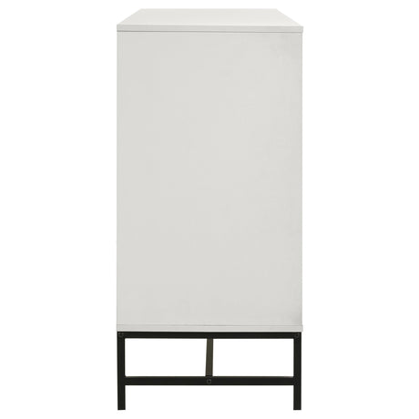 Sonora 6-drawer Bedroom Dresser White by Coaster at Eve Furniture