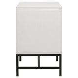 Sonora White 2-drawer Nightstand Bedside Table by Coaster at Eve Furniture