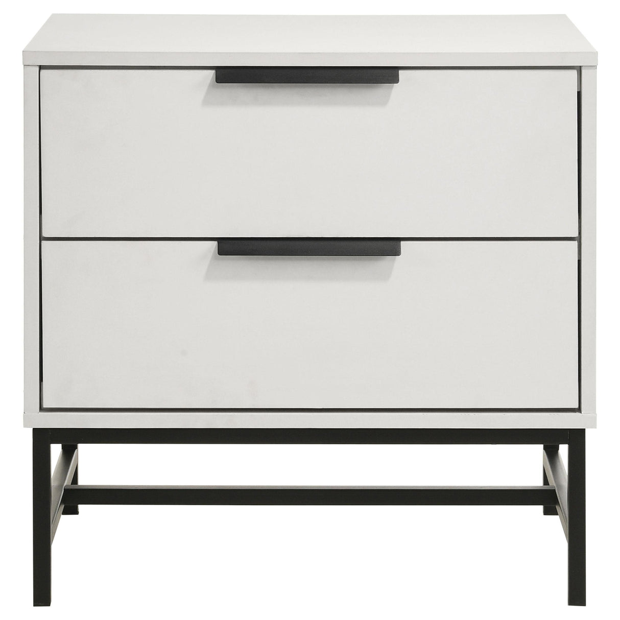 Sonora White 2-drawer Nightstand Bedside Table by Coaster at Eve Furniture