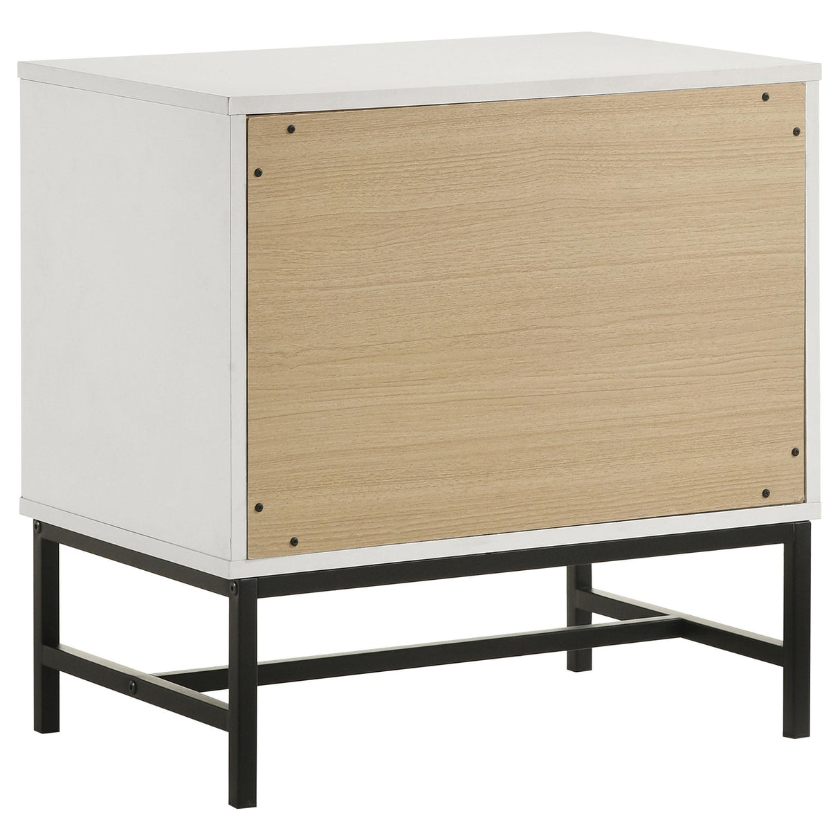 Sonora White 2-drawer Nightstand Bedside Table by Coaster at Eve Furniture