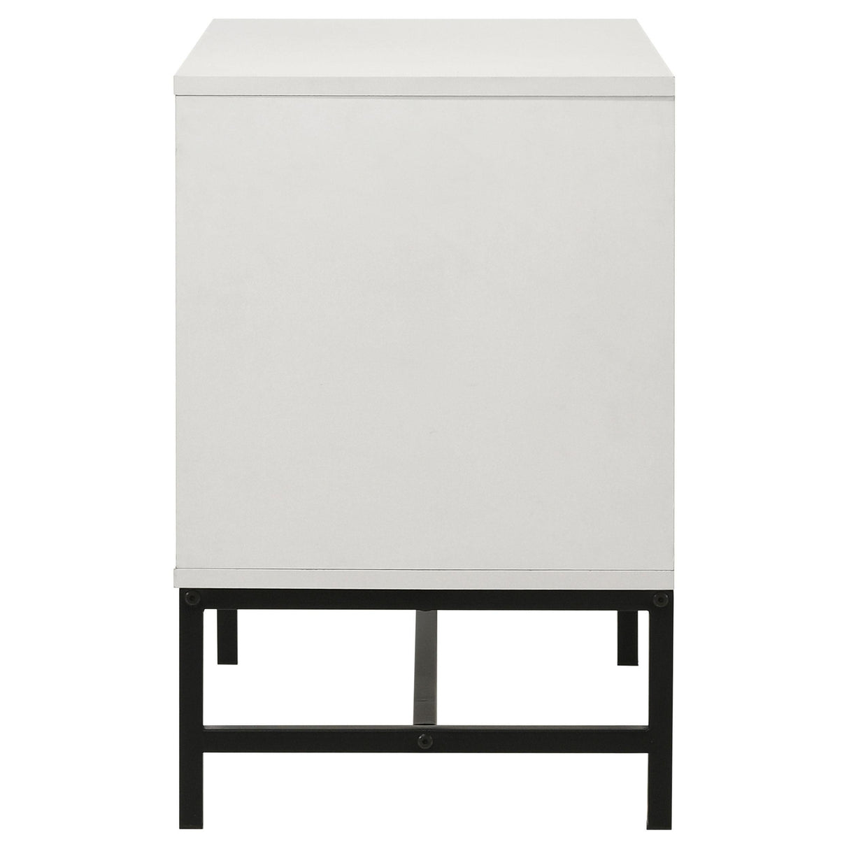 Sonora White 2-drawer Nightstand Bedside Table by Coaster at Eve Furniture